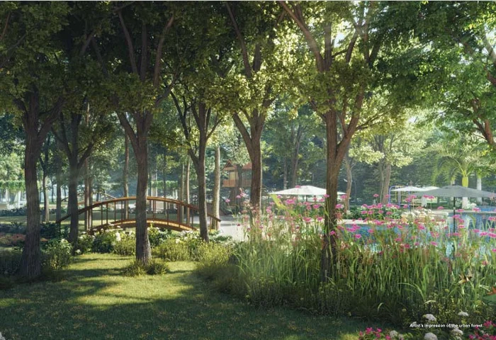 L&T Mahim Island Cove landscaped gardens