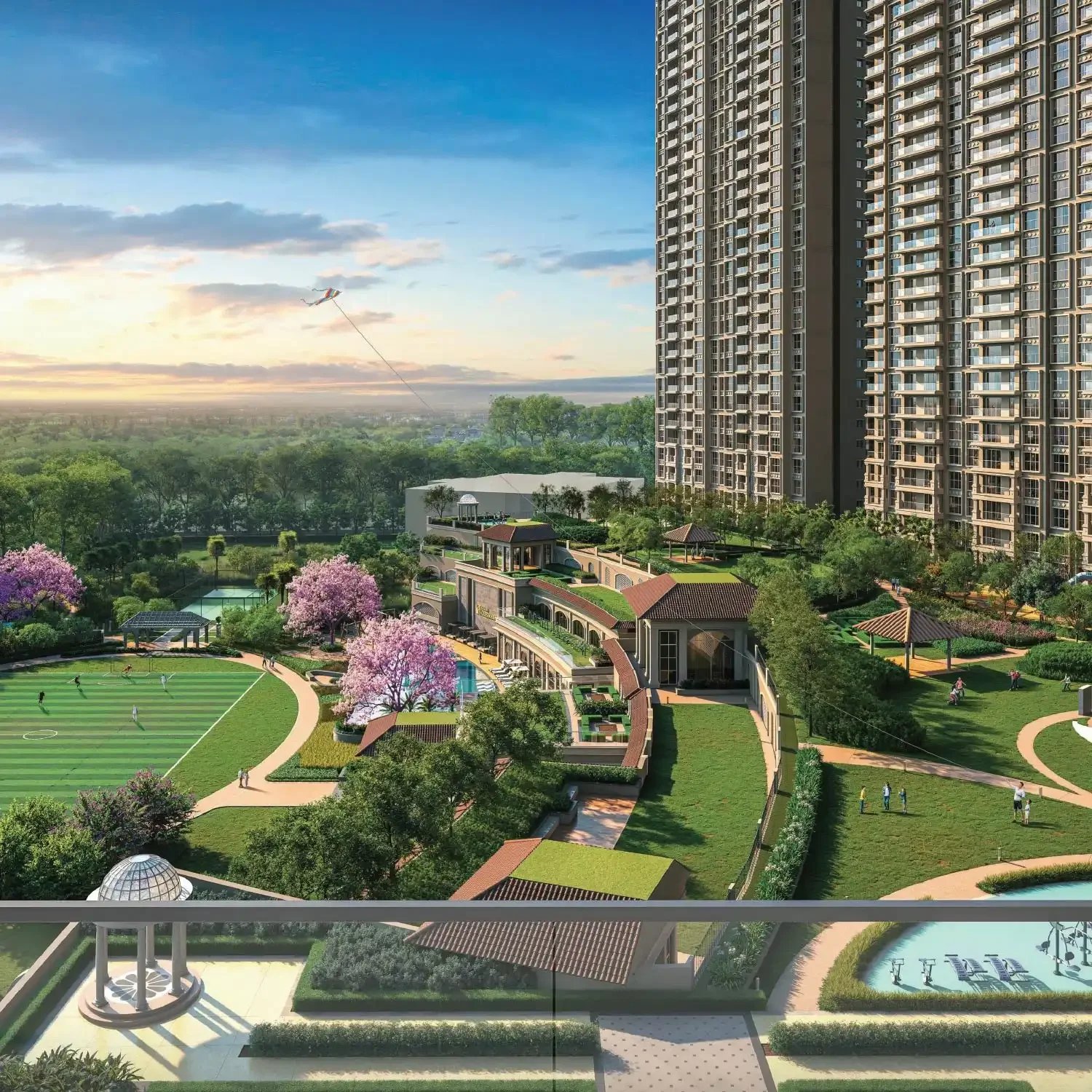 L&T Island Cove Mahim master plan showing towers, layout and open spaces